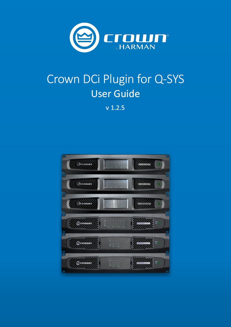 CROWN-Crown_DCi_Plugin_for_Q-SYS_-_操作说明书手册_1.2.5