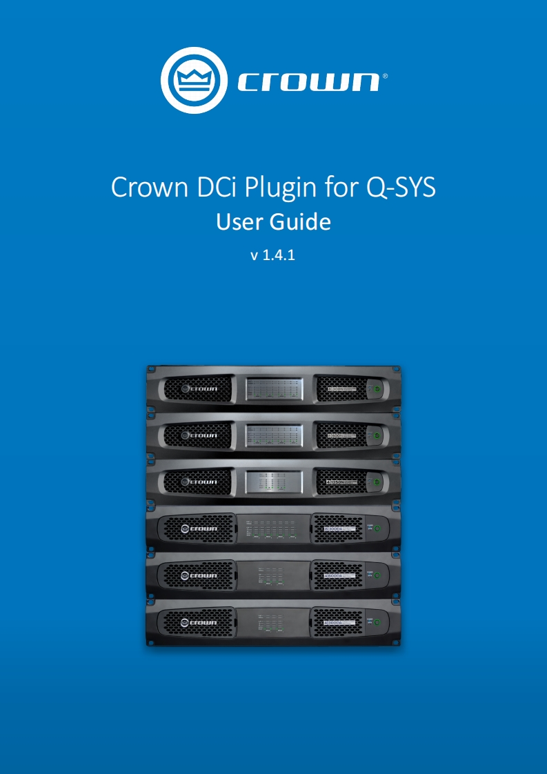 CROWN-Crown_DCi_Plugin_for_Q-SYS_-_操作说明书手册_1.4.1
