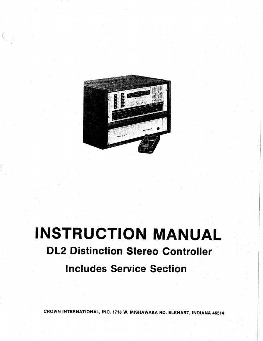 CROWN-DL-2-操作说明书手册-dl2manual-front