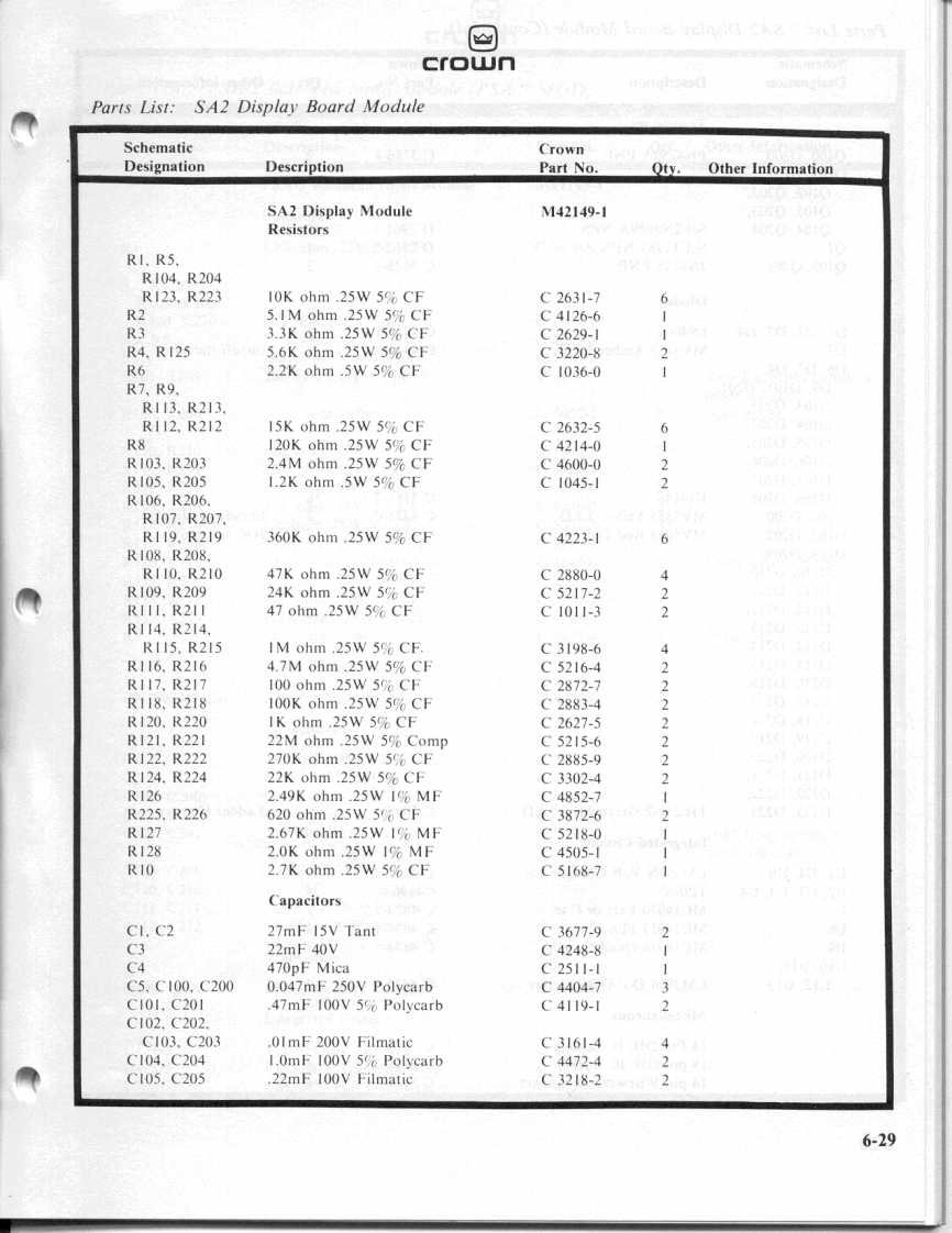 CROWN-PSA-2-维修操作说明书手册-4-of-7-psa2servicemanual4of7