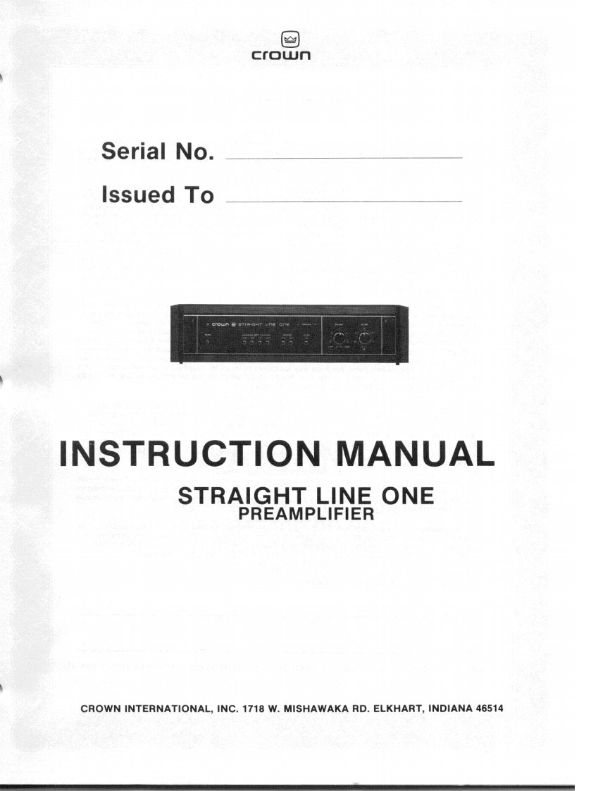 CROWN-SL1-Owners-操作说明书手册-SL1ownersmanual
