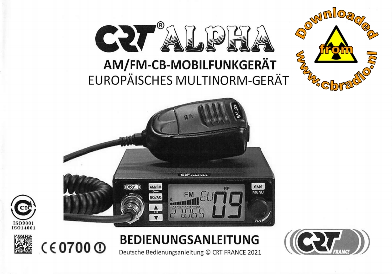 CRT_Alpha_DE操作说明书手册