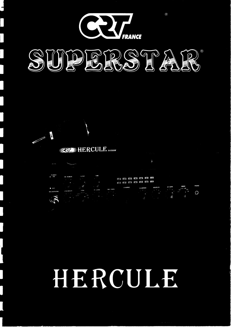CRT_Hercule_B-2950F_维修维护电器原理图手册