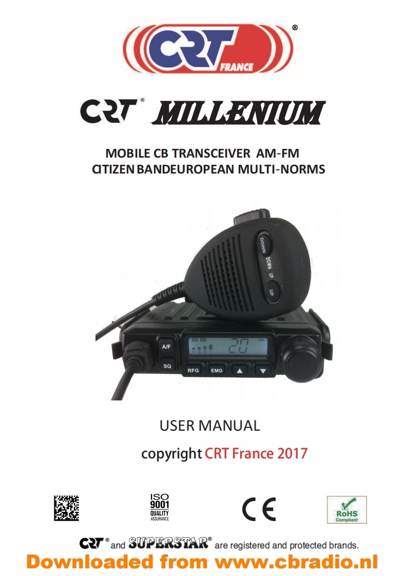 CRT_Milenium_使用说明书手册