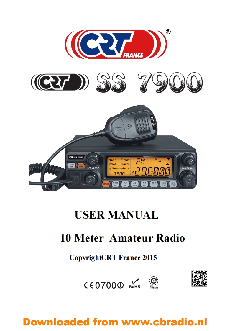 CRT_SS7900_使用说明书手册