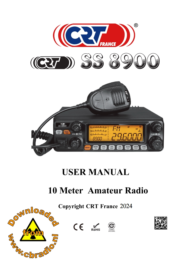CRT_SS8900V_使用说明书手册