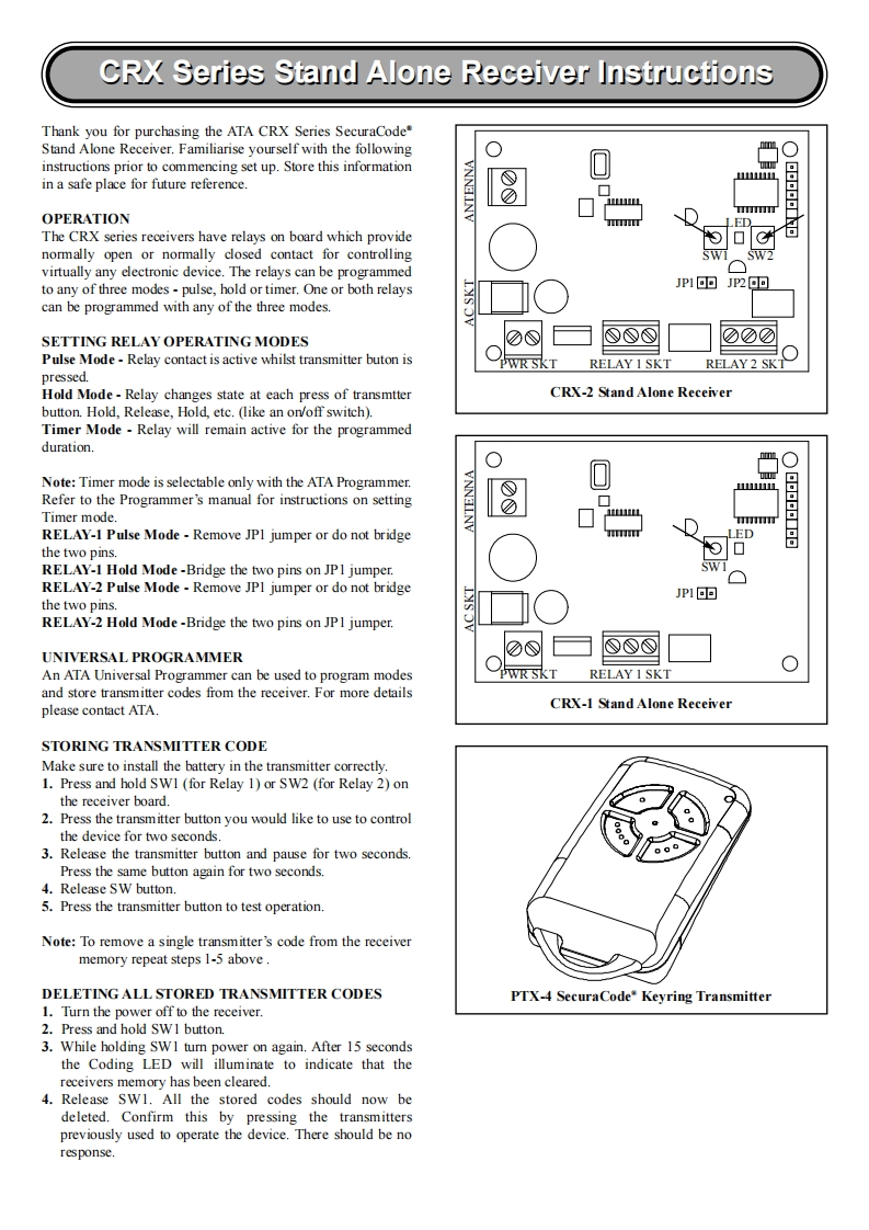 CRX-Series-Stand-Alone-Receiver-操作说明书手册-2007