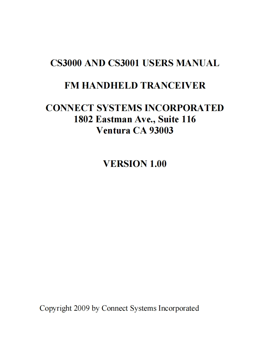 CS3000_USERS_MANUAL操作说明书手册