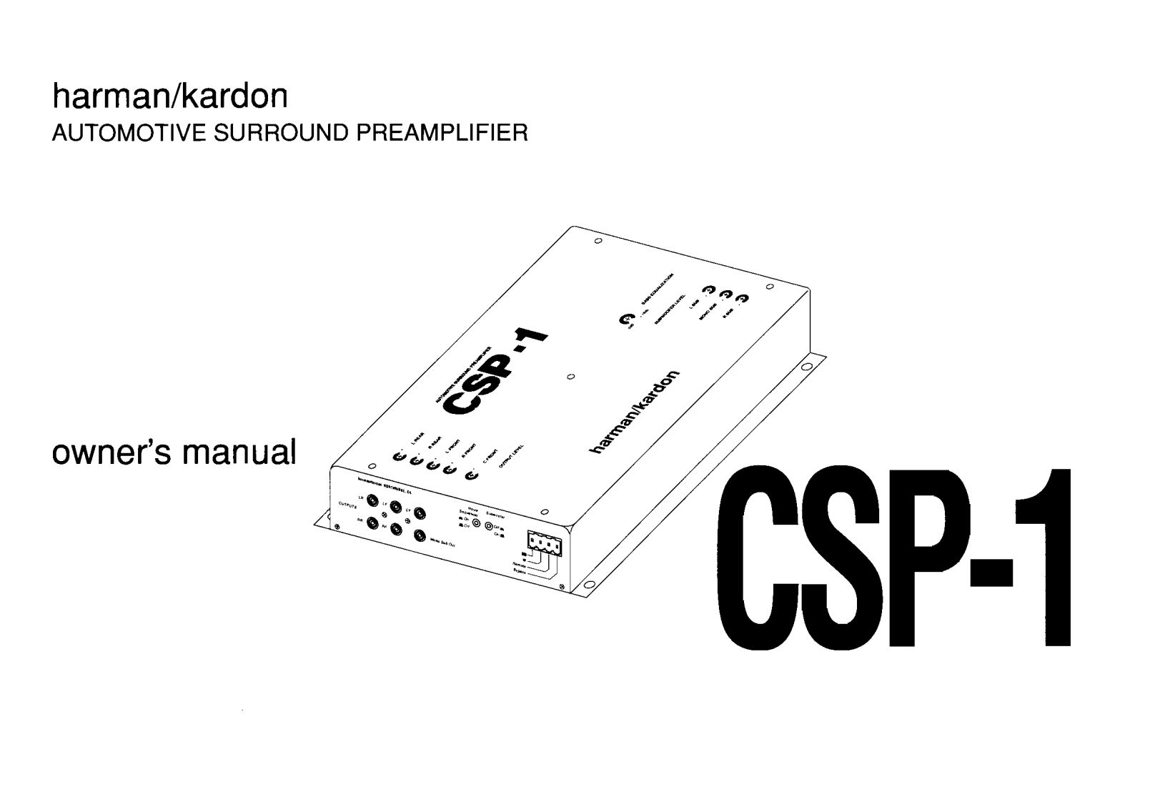 CSP1HK使用说明书手册