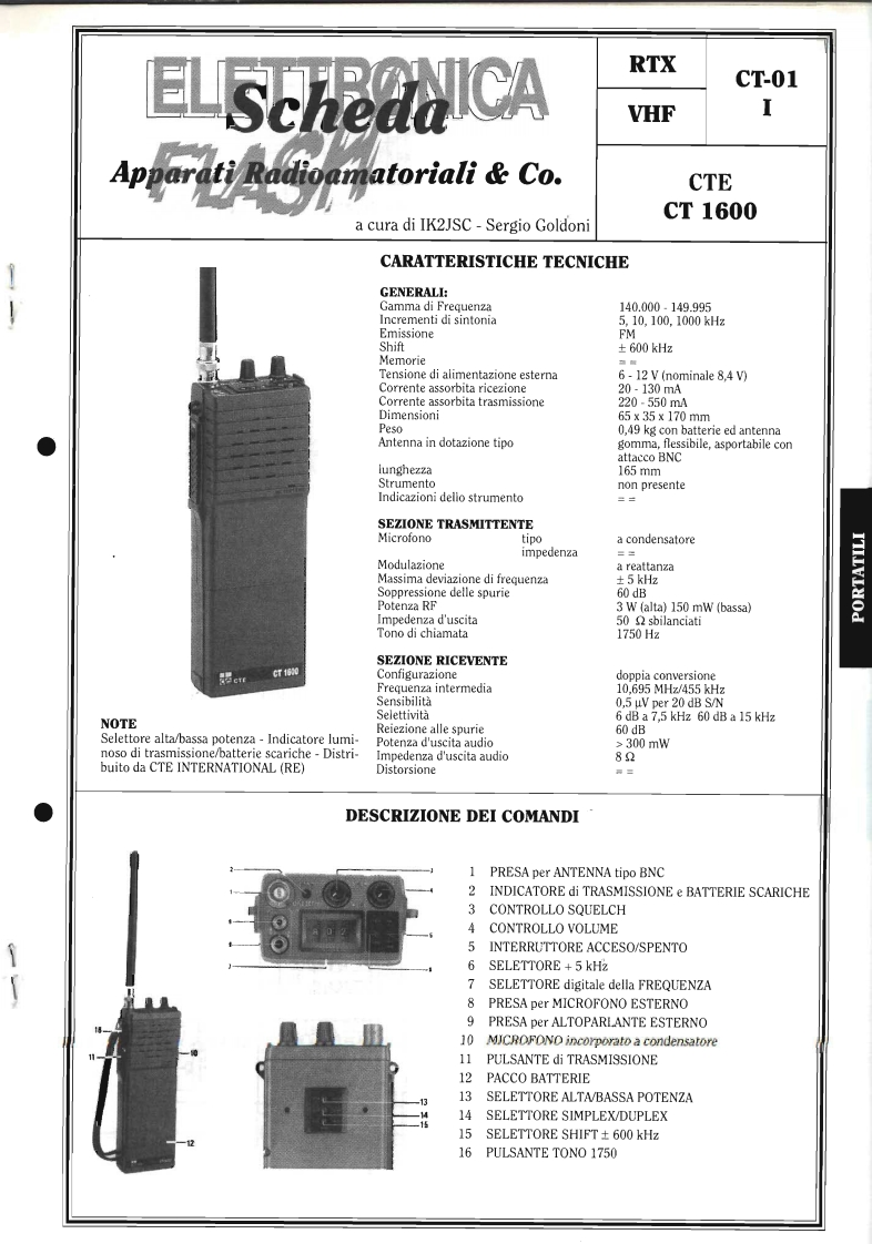 CTE_CT-1600_参考电器原理图_1992