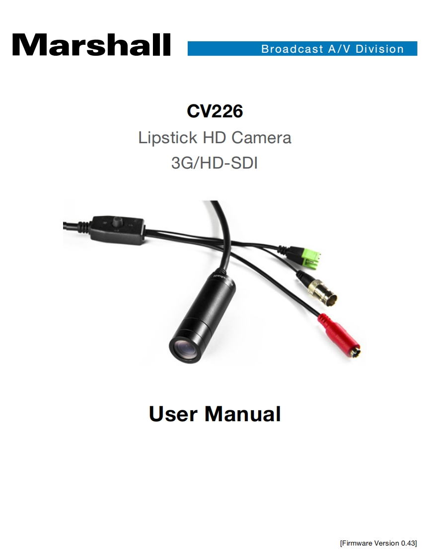 CV226_使用说明书手册