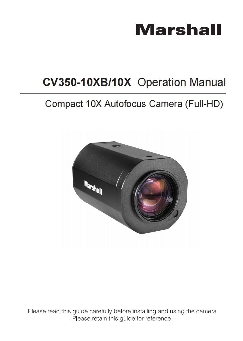 CV350-10X-camera-operation-使用说明书手册_V1