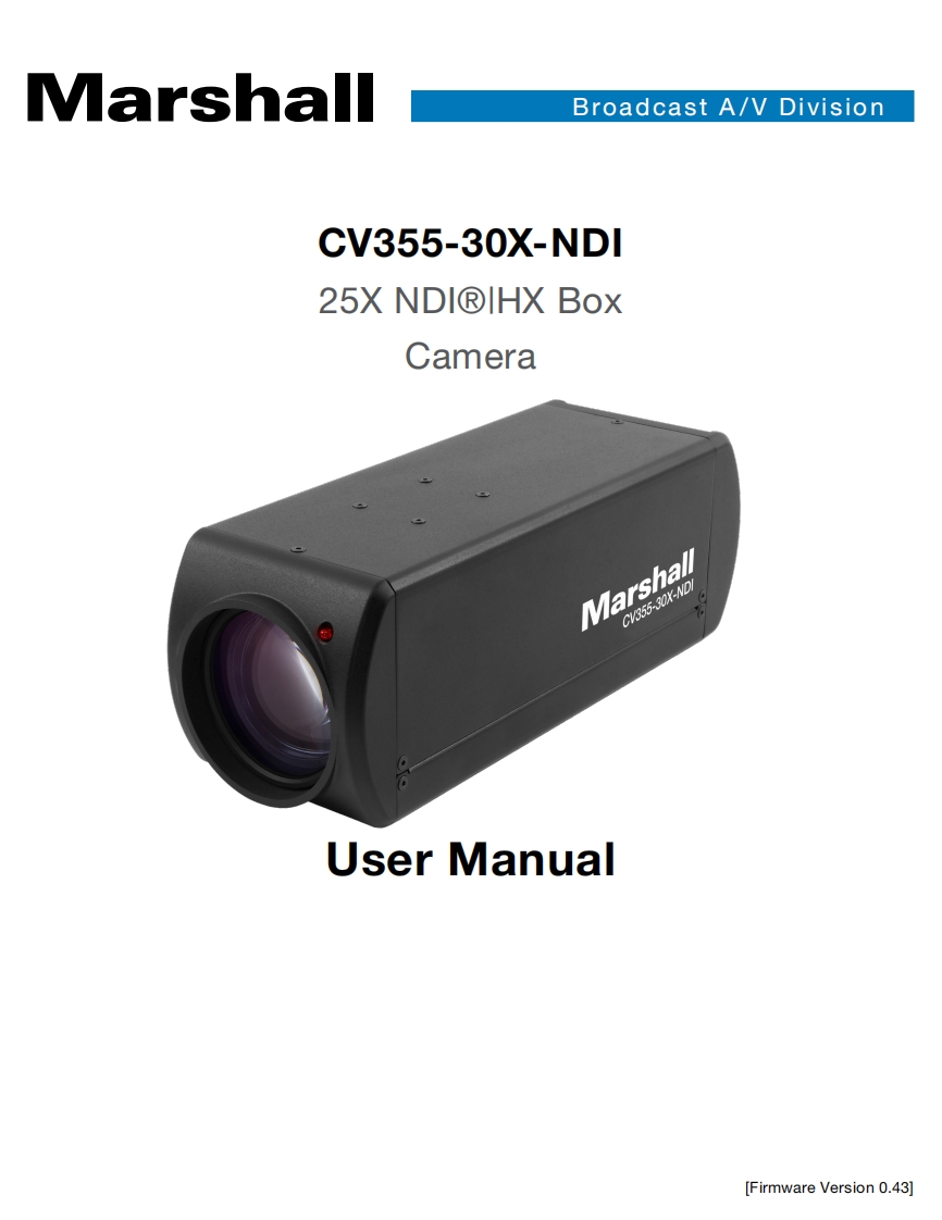CV355-30X-NDI-使用说明书手册