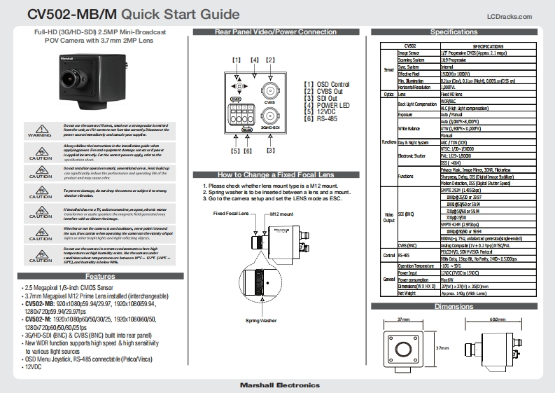 CV502-Quick-使用说明书手册