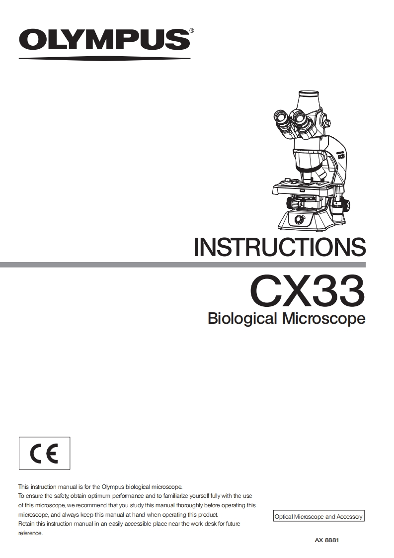 CX33_操作说明书手册_EN_V01
