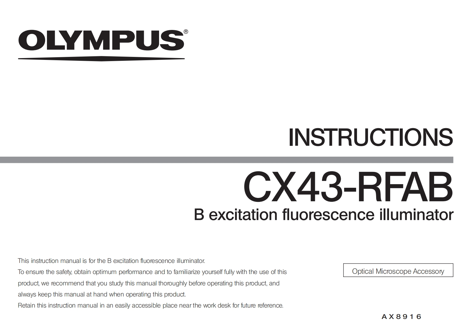 CX43-RFAB_Instruction_Manuel_EN_V01操作说明书手册