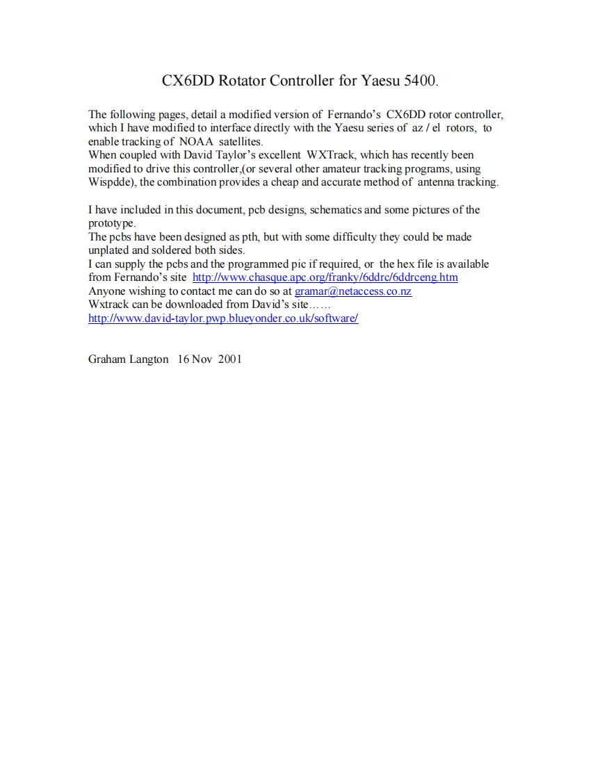 CX6DD_Rotator_controller_for_八重洲八重洲Yaesu_GS-5400_user操作说明书手册