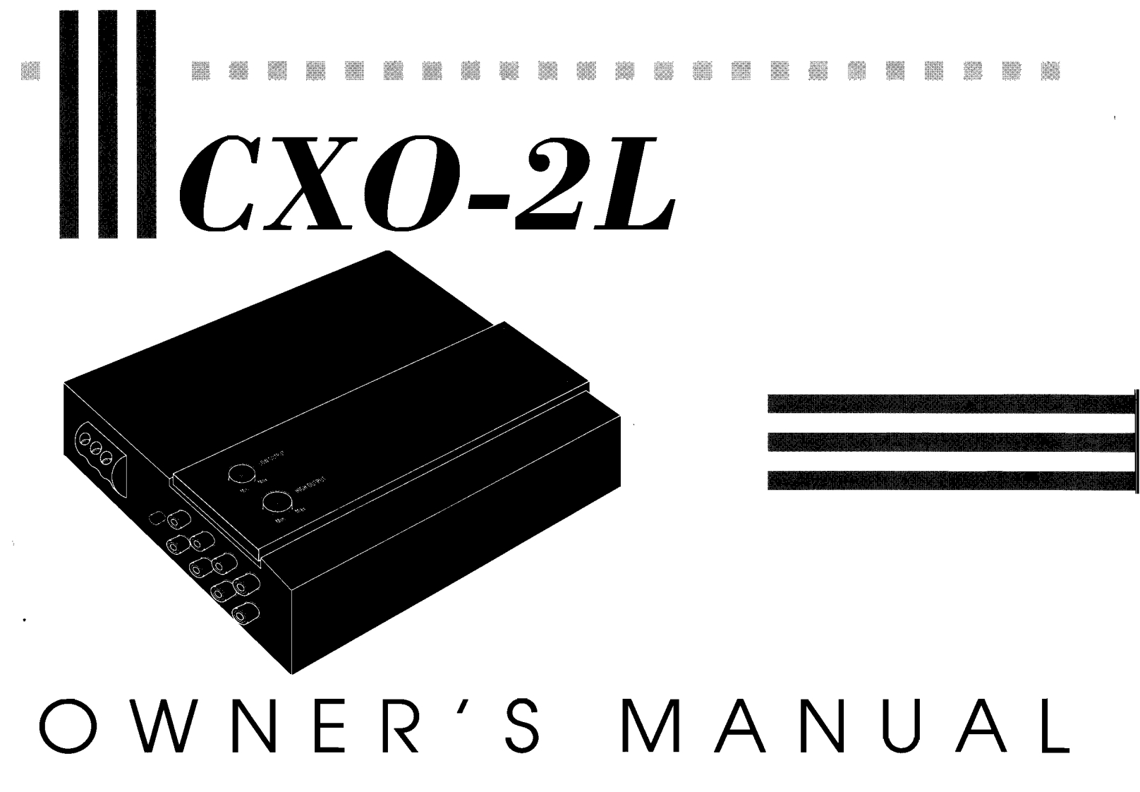 CXO2LHK使用说明书手册