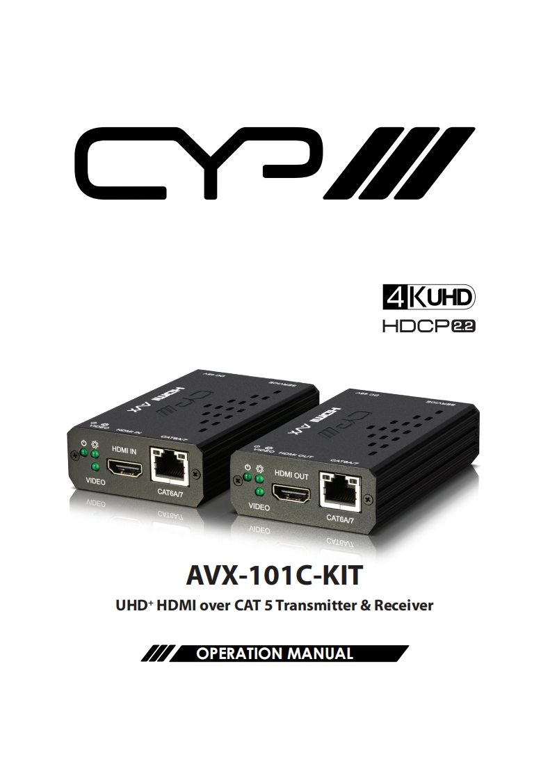 CYP-AVX-101C-KIT-操作说明书手册-v1.00