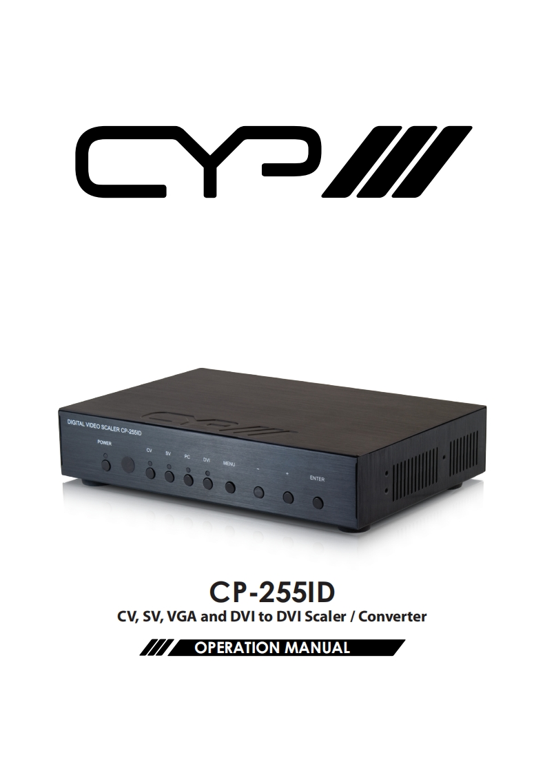 CYP-CP-255ID-操作说明书手册