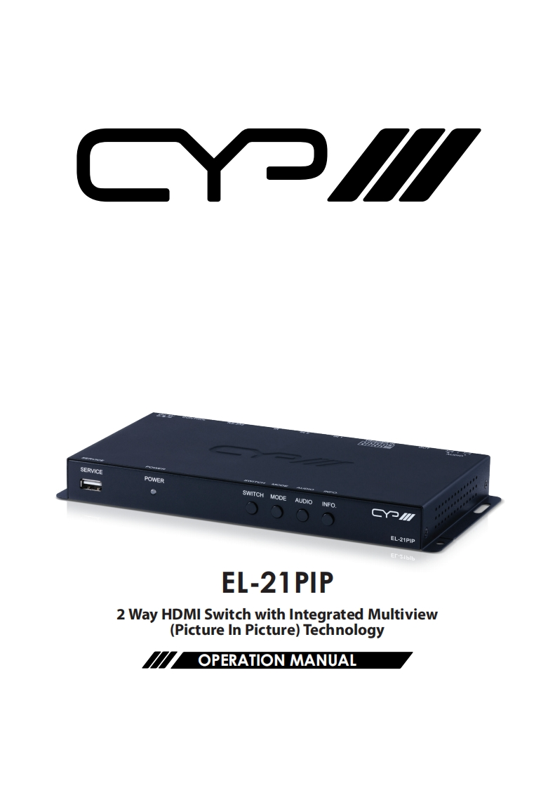 CYP-EL-21PIP-操作说明书手册-v1.01