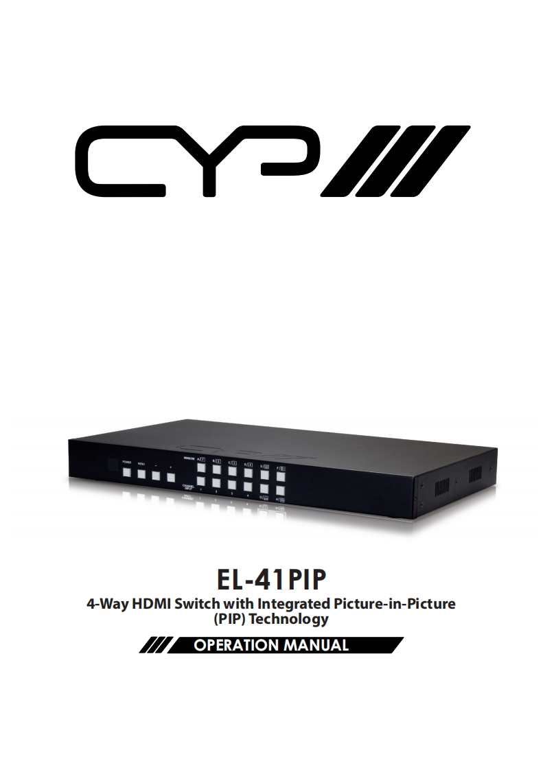 CYP-EL-41PIP-操作说明书手册-v1.03