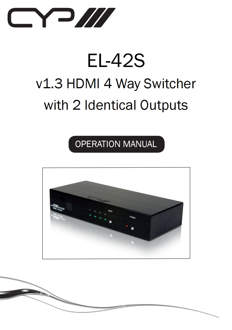 CYP-EL-42S-操作说明书手册