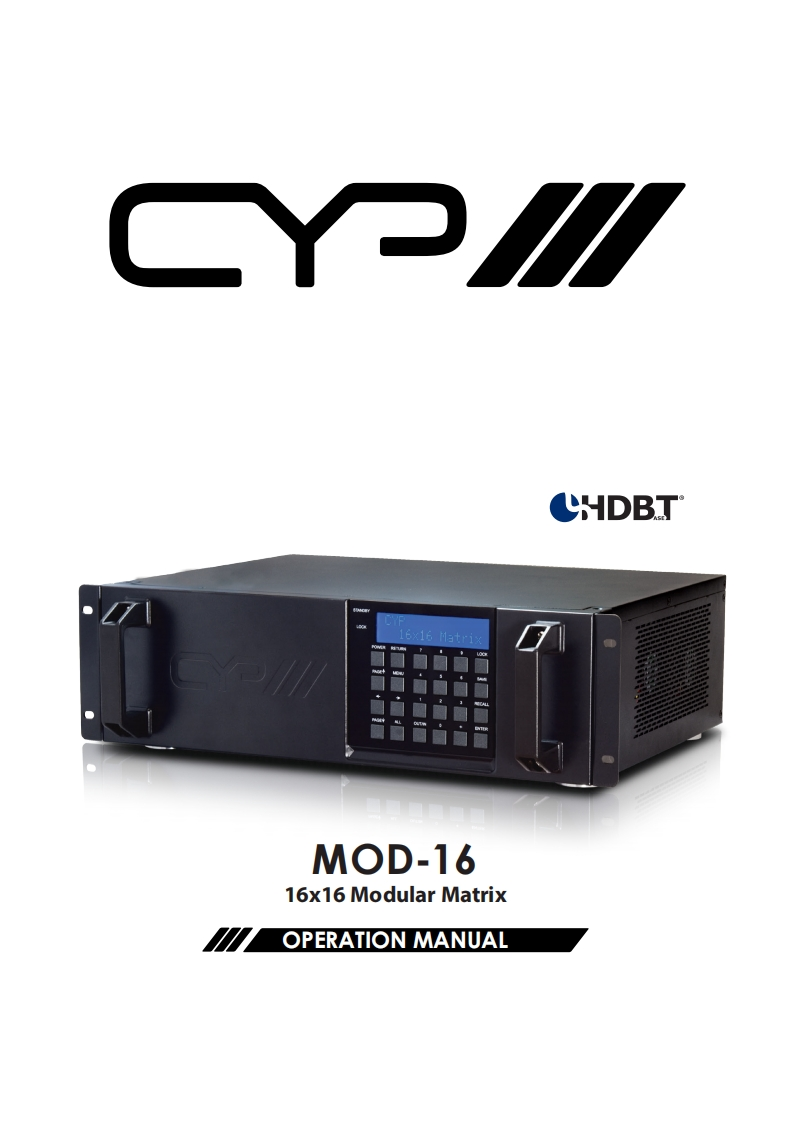 CYP-MOD16-操作说明书手册-v1.02