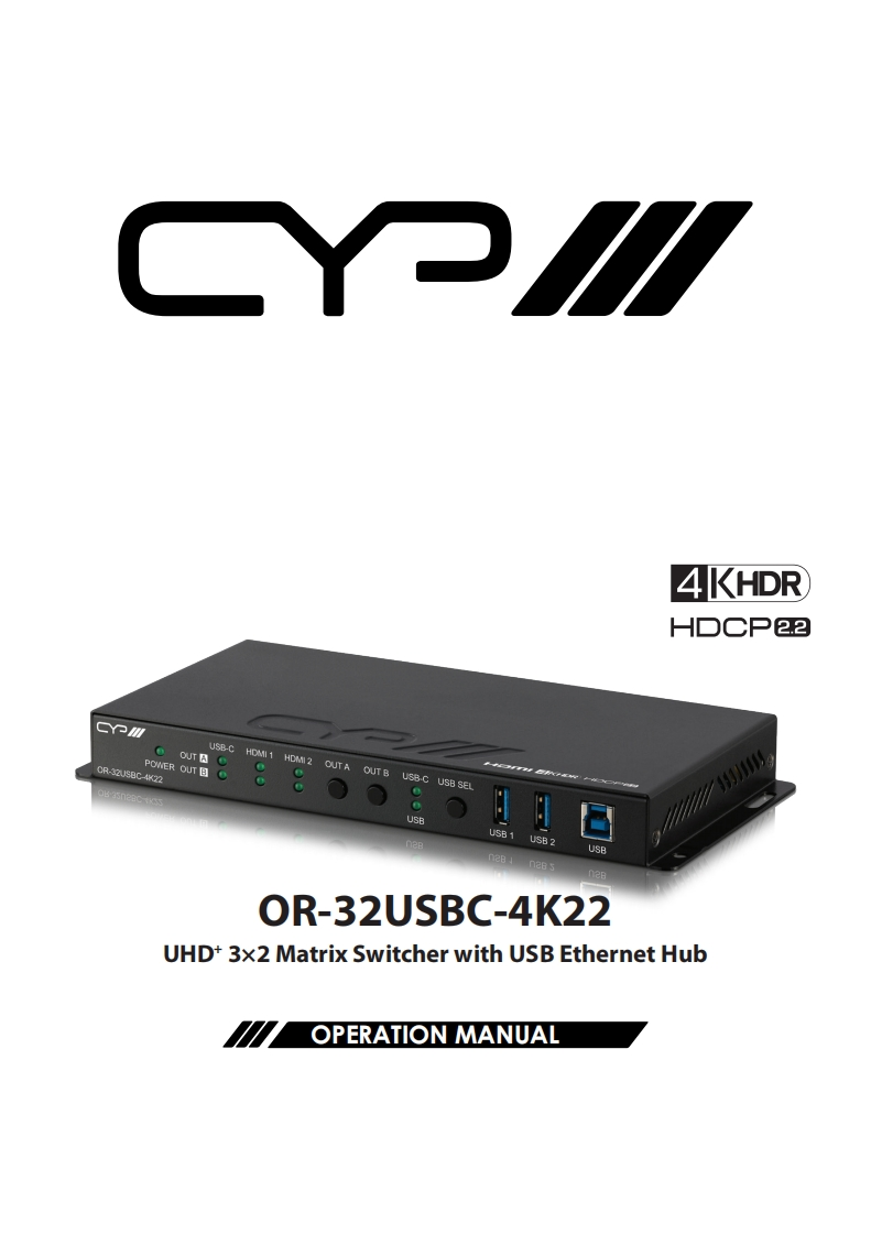 CYP-OR-32USBC-4K22-操作说明书手册-RDV1