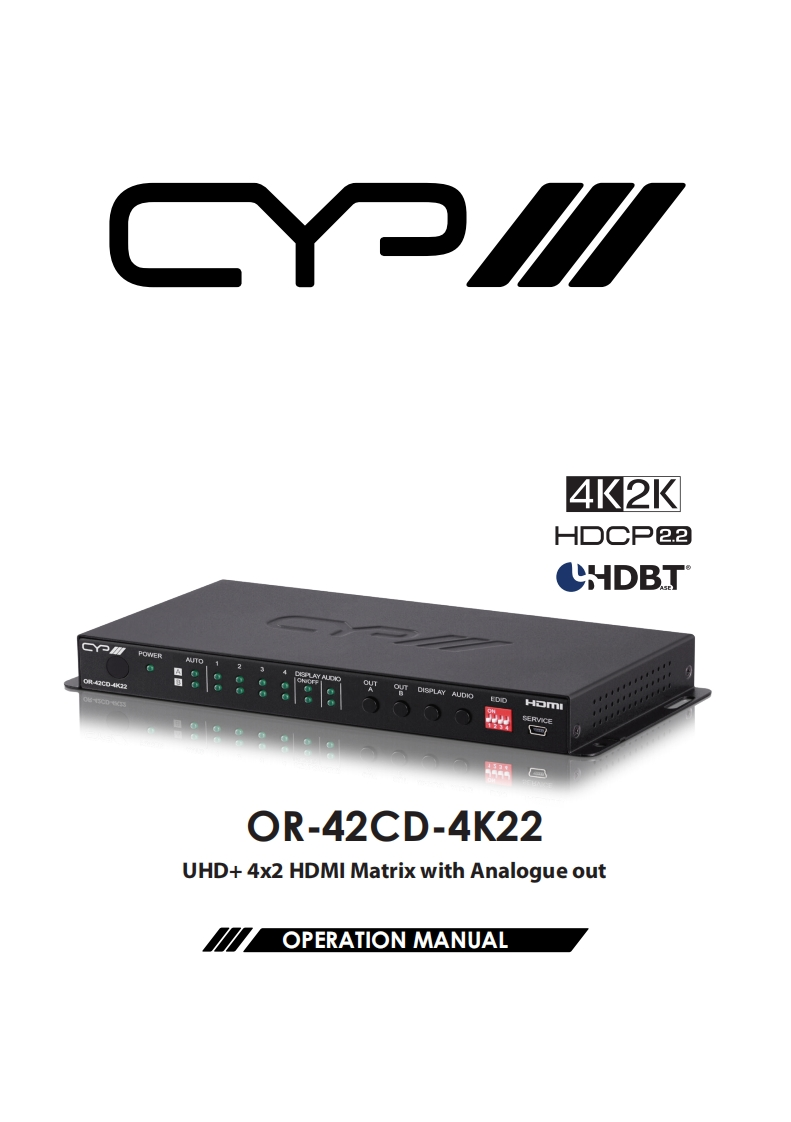 CYP-OR-42CD-4K22-操作说明书手册-v1.00