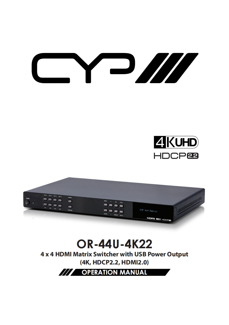 CYP-OR-44U-4K22_PDF-操作说明书手册_RDV1