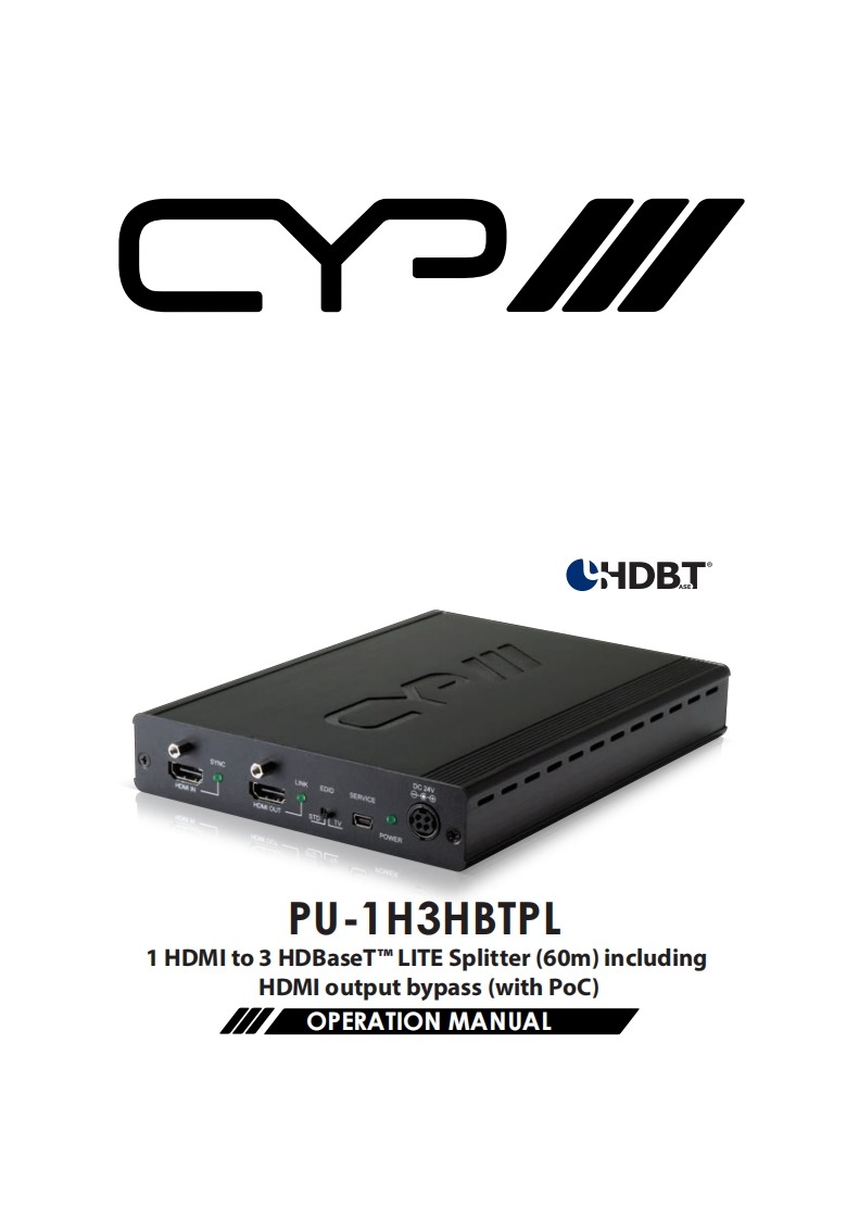 CYP-PU-1H3HBTPL-操作说明书手册