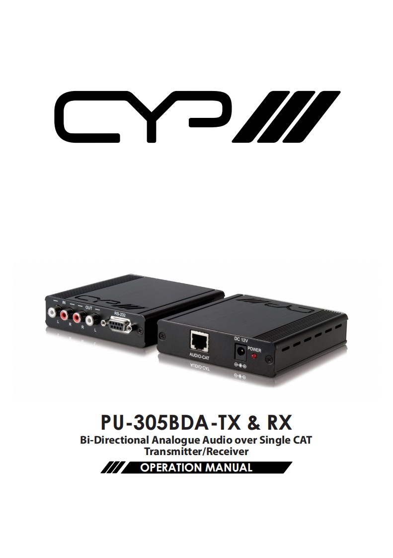 CYP-PU-305-BDA-操作说明书手册