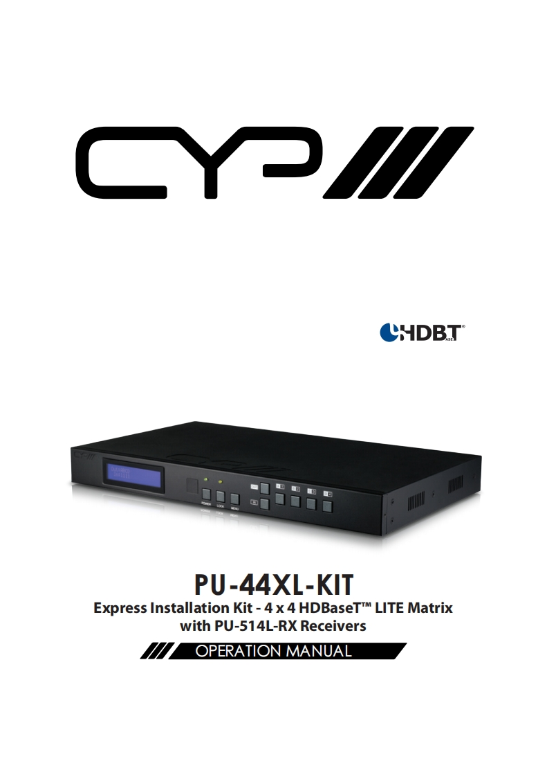 CYP-PU-44XL-操作说明书手册-v1.02