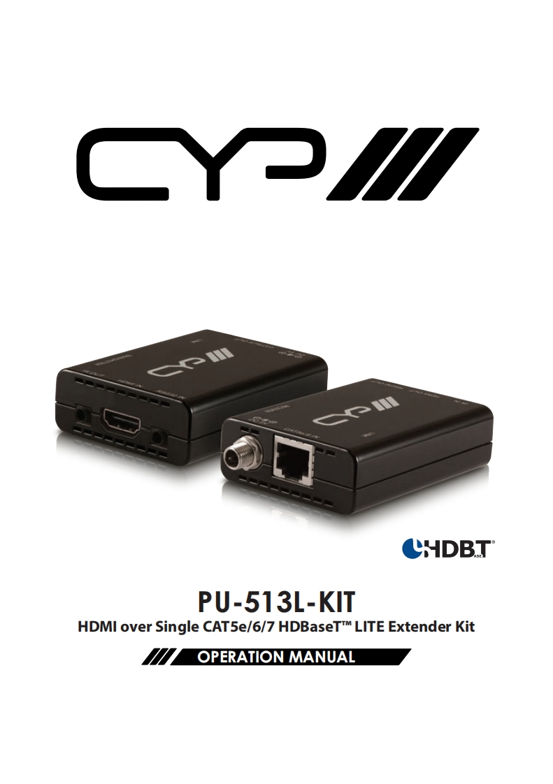 CYP-PU-513L-KIT-操作说明书手册