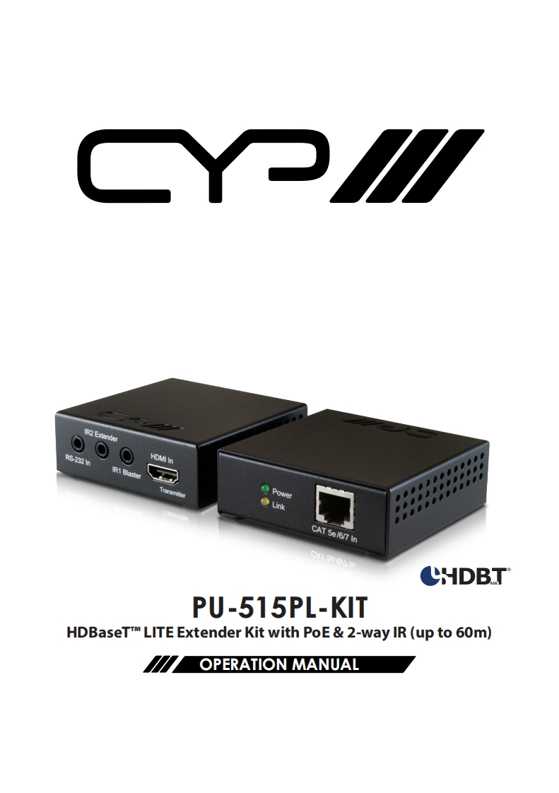 CYP-PU-515PL-KIT-操作说明书手册