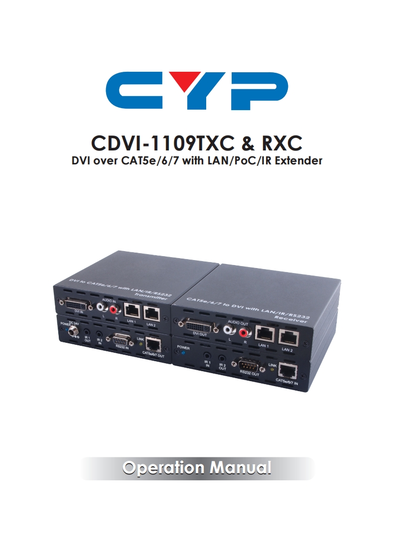 CYP-PU-DVI1109-KIT-操作说明书手册