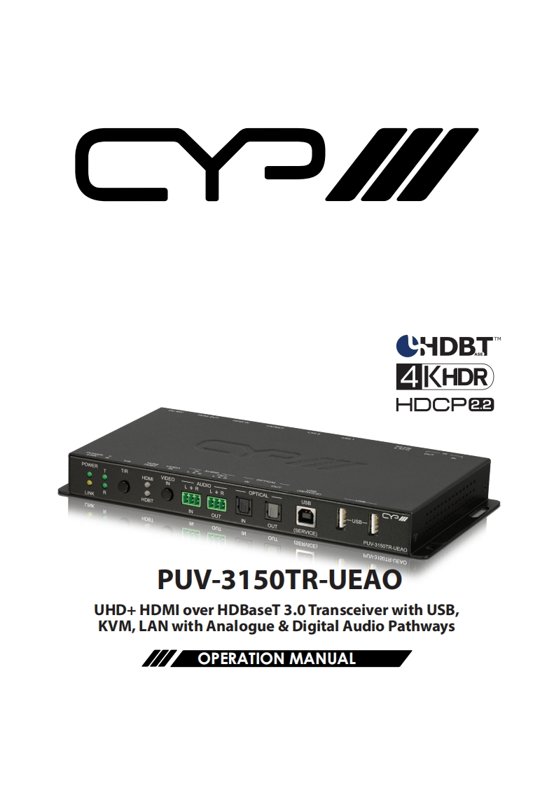 CYP-PUV-3150TR-UEAO_PDF-操作说明书手册_v1.01