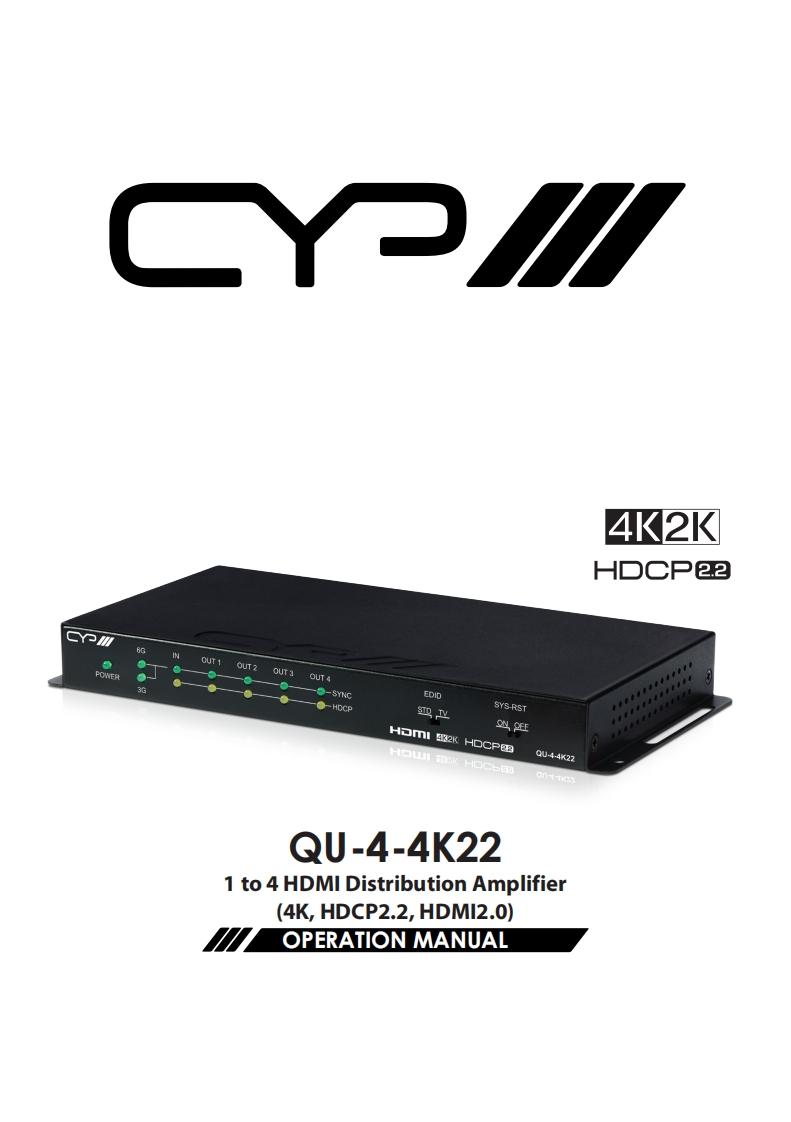 CYP-QU-4-4K22-操作说明书手册-v1.00