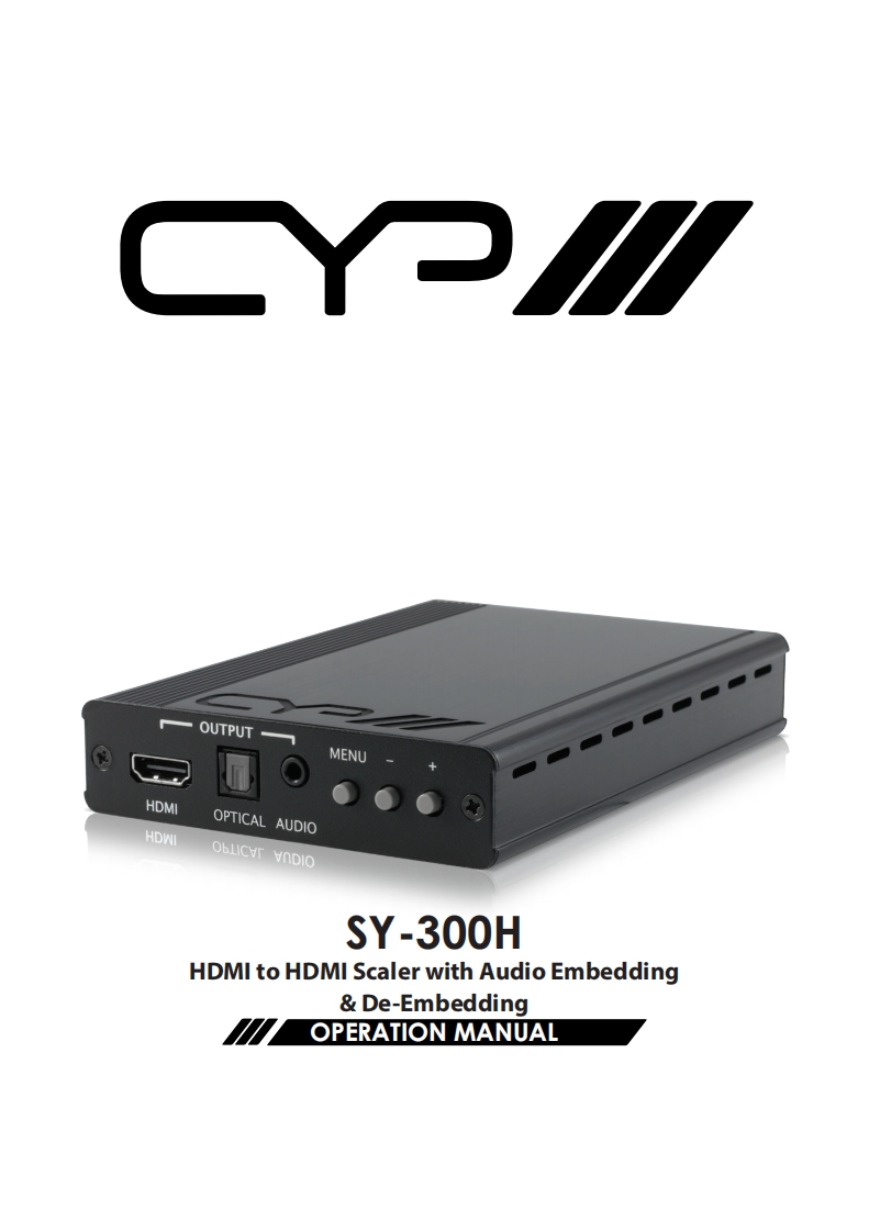 CYP-SY-300H-操作说明书手册-v1.00