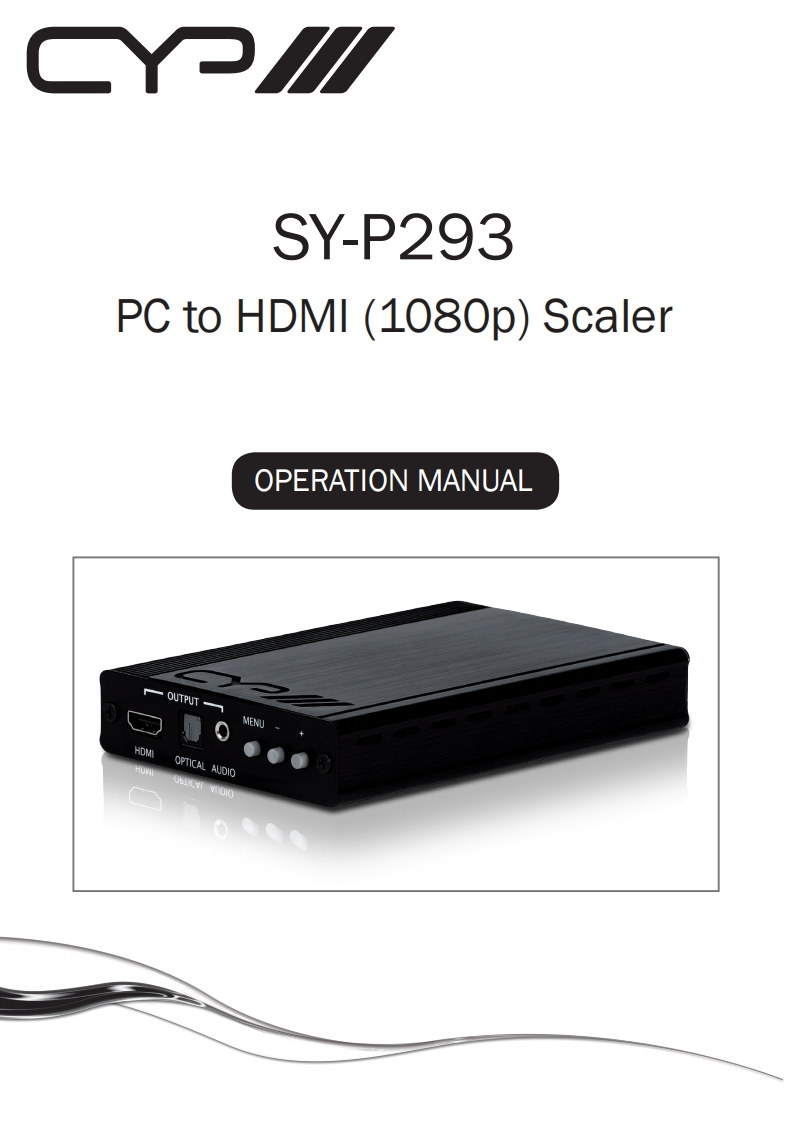 CYP-SY-P293-操作说明书手册