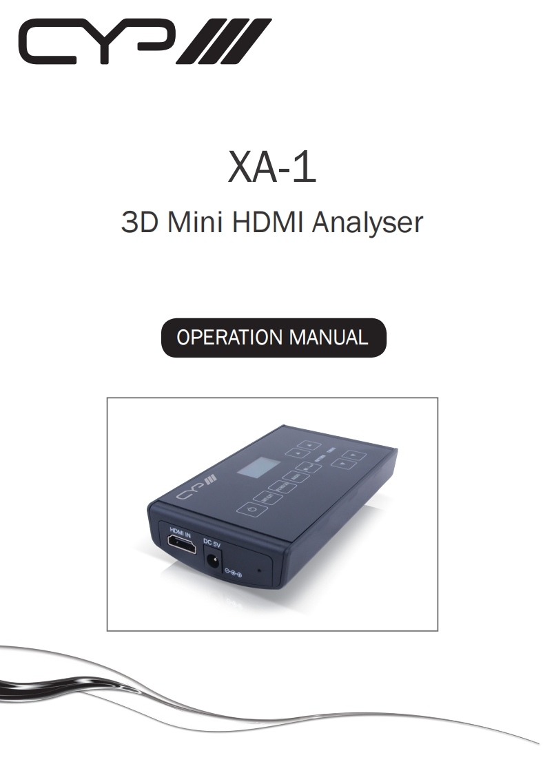 CYP-XA-1-操作说明书手册