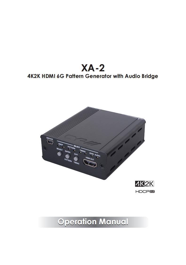 CYP-XA-2-操作说明书手册