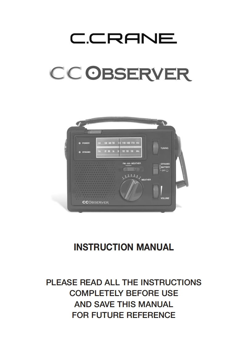 C_Crane_Observer_Manual操作说明书手册