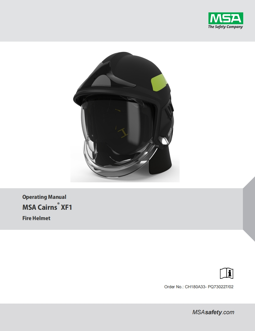 Cairns-XF1-使用说明书手册-MSA-Electrogas