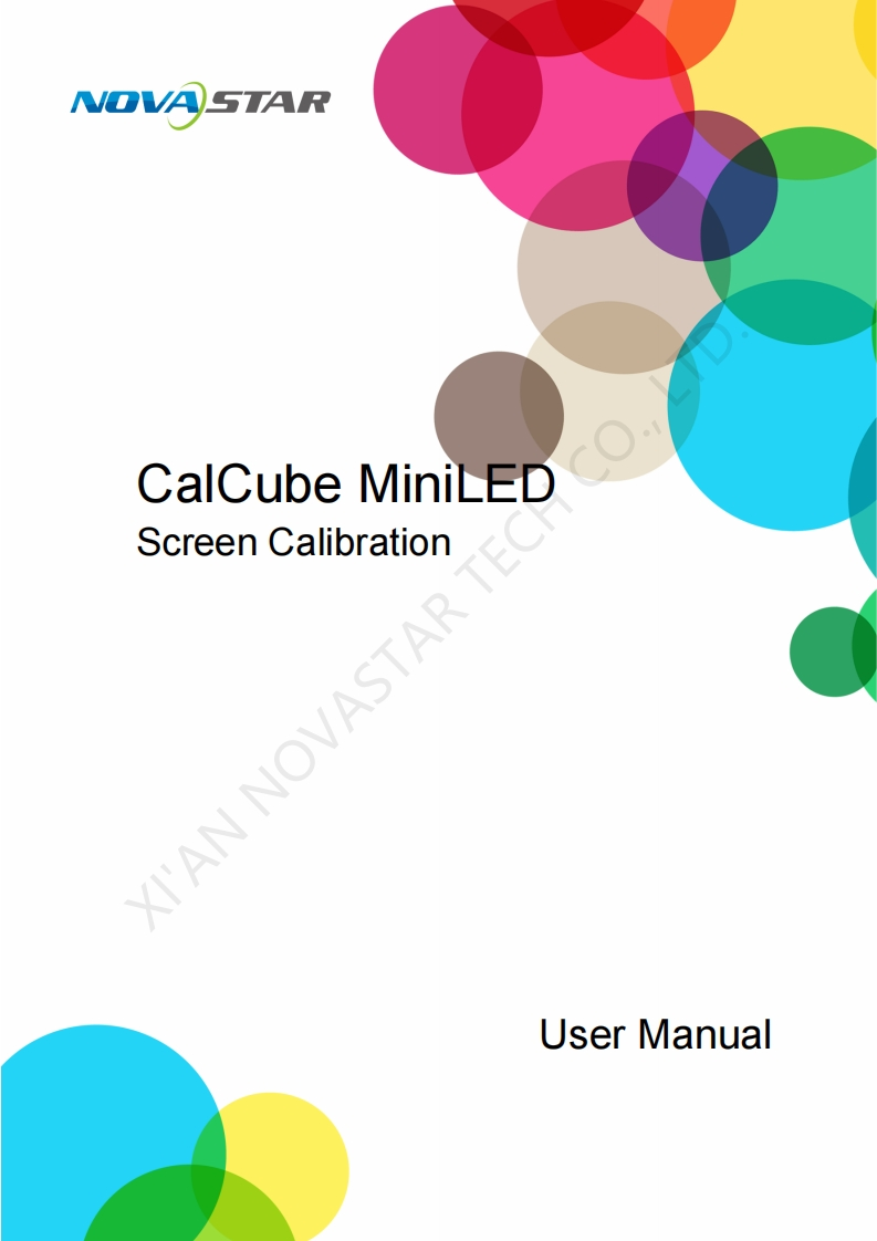 CalCube-MiniLED-Screen-Calibration-操作说明书手册-V2.3.0