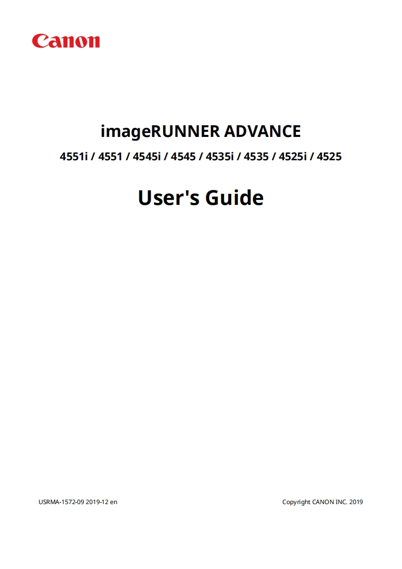 Canon-4525-seris-操作说明书手册