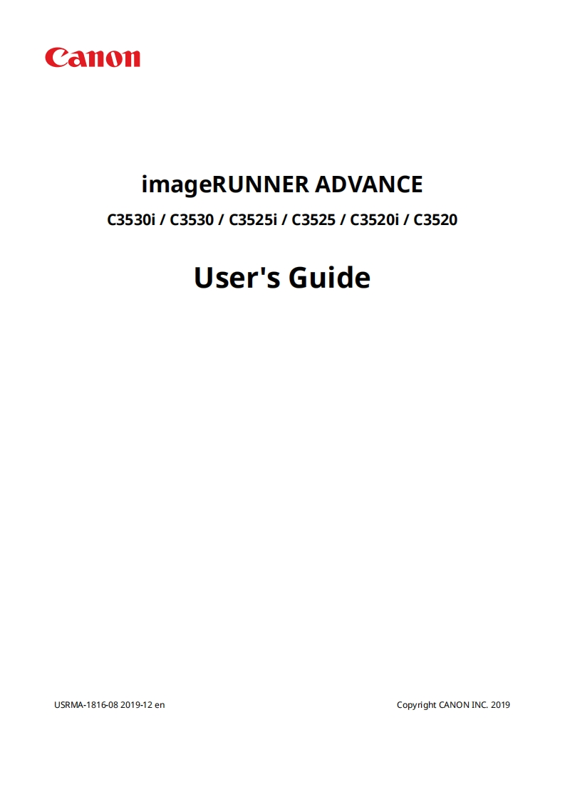 Canon-C3530-Series-操作说明书手册