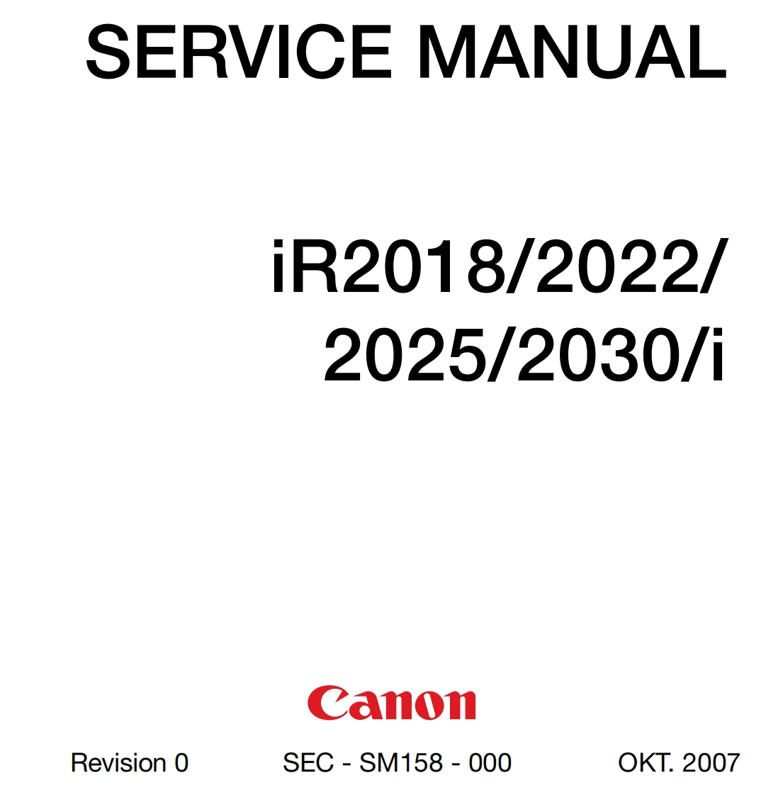 Canon-iR2018-2022-2025-2030-i-Printer-Combo-维修手册-German-Edition