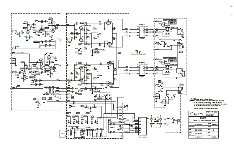 Carvin_TS100_50Wx2_Stereo_Schematic电器原理图